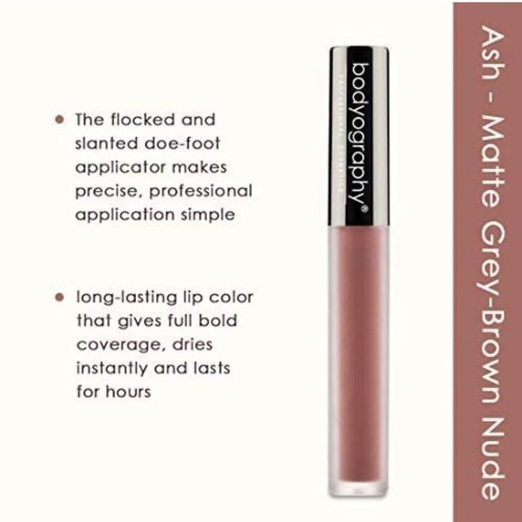 Bodyography Lip Lava Liquid Lipstick - Ash - NIB - Picture 3 of 6